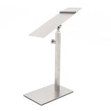 Maxbell 2xShoes Display Stand Anti Slip Durable Men Leather Shoe Shelf for Desktop Shop Sliver