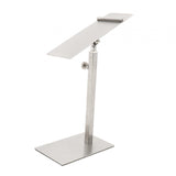 Maxbell 2xShoes Display Stand Anti Slip Durable Men Leather Shoe Shelf for Desktop Shop Sliver