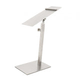 Maxbell 2xShoes Display Stand Anti Slip Durable Men Leather Shoe Shelf for Desktop Shop Sliver