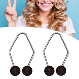 2Pcs Smile Trainer Training for Women Girls Exercise Device Beauty Exerciser Black