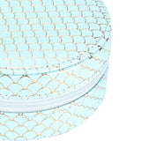 Maxbell Jewelry Organizer Case PU Leather Jewelry Travel Box for Necklace Rings Home Light blue