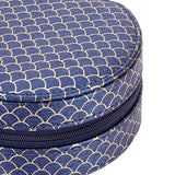 Maxbell Jewelry Organizer Case PU Leather Jewelry Travel Box for Necklace Rings Home Dark blue