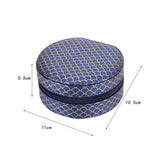 Maxbell Jewelry Organizer Case PU Leather Jewelry Travel Box for Necklace Rings Home Dark blue