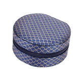 Maxbell Jewelry Organizer Case PU Leather Jewelry Travel Box for Necklace Rings Home Dark blue