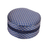 Maxbell Jewelry Organizer Case PU Leather Jewelry Travel Box for Necklace Rings Home Dark blue