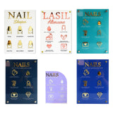 Maxbell 2 Piece Nail Tip Display Board Manicure Display for Nail Salon Nail Art Tool
