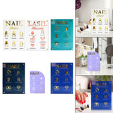 Maxbell 2 Piece Nail Tip Display Board Manicure Display for Nail Salon Nail Art Tool