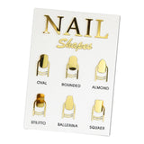 Maxbell 2 Piece Nail Tip Display Board Manicure Display for Nail Salon Nail Art Tool