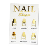 Maxbell 2 Piece Nail Tip Display Board Manicure Display for Nail Salon Nail Art Tool