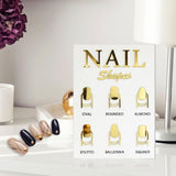 Maxbell 2 Piece Nail Tip Display Board Manicure Display for Nail Salon Nail Art Tool