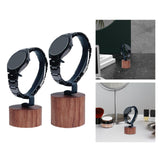 Maxbell Shops Watch Stand Wooden Base Bangle Holder for Retail Sales Dresser Showcase