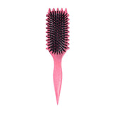 Maxbell Styling Brush Hair Styling Brush Combs for Women and Men Tight Textured Hair Rose Red