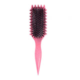 Maxbell Styling Brush Hair Styling Brush Combs for Women and Men Tight Textured Hair Rose Red