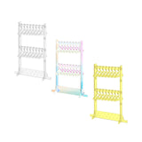 Maxbell Acrylic Earring Holder Stand Decor 16 Mini Hangers Jewelry Display Organizer Clear