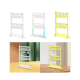 Maxbell Acrylic Earring Holder Stand Decor 16 Mini Hangers Jewelry Display Organizer Clear