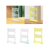 Maxbell Acrylic Earring Holder Stand Decor 16 Mini Hangers Jewelry Display Organizer Clear