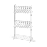 Maxbell Acrylic Earring Holder Stand Decor 16 Mini Hangers Jewelry Display Organizer Clear