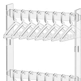 Maxbell Acrylic Earring Holder Stand Decor 16 Mini Hangers Jewelry Display Organizer Clear