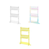 Maxbell Acrylic Earring Holder Stand Decor 16 Mini Hangers Jewelry Display Organizer Clear