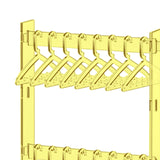Maxbell Acrylic Earring Holder Stand Decor 16 Mini Hangers Jewelry Display Organizer Yellow