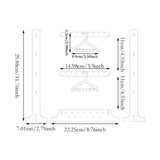 Maxbell Acrylic Earring Holder Stand Decor 16 Mini Hangers Jewelry Display Organizer Yellow