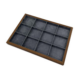 Maxbell Jewelry Storage Tray Elegant for Drawer Showcase for Necklace Brooches Watch 12 grid