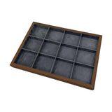 Maxbell Jewelry Storage Tray Elegant for Drawer Showcase for Necklace Brooches Watch 12 grid