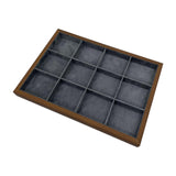 Maxbell Jewelry Storage Tray Elegant for Drawer Showcase for Necklace Brooches Watch 12 grid