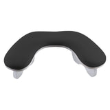 Maxbell Maxbell U Shape Nail Arm Rest PU Leather Nail Hand Rest for Home DIY Home Nails Tech Black