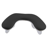 Maxbell Maxbell U Shape Nail Arm Rest PU Leather Nail Hand Rest for Home DIY Home Nails Tech Black