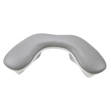 Maxbell U Shape Nail Arm Rest PU Leather Nail Hand Rest for Home DIY Home Nails Tech Gray