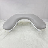 Maxbell Maxbell U Shape Nail Arm Rest PU Leather Nail Hand Rest for Home DIY Home Nails Tech Gray