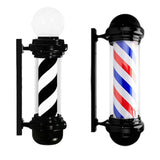 Maxbell Maxbell Barber Pole Light Sturdy Salon Open Sign Light for Indoor Hair Salon Outside black and white