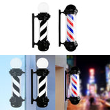 Maxbell Maxbell Barber Pole Light Sturdy Salon Open Sign Light for Indoor Hair Salon Outside black and white