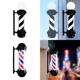 Maxbell Maxbell Barber Pole Light Sturdy Salon Open Sign Light for Indoor Hair Salon Outside black and white