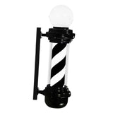 Maxbell Maxbell Barber Pole Light Sturdy Salon Open Sign Light for Indoor Hair Salon Outside black and white