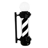 Maxbell Maxbell Barber Pole Light Sturdy Salon Open Sign Light for Indoor Hair Salon Outside black and white