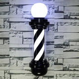 Maxbell Maxbell Barber Pole Light Sturdy Salon Open Sign Light for Indoor Hair Salon Outside black and white