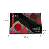 Maxbell Maxbell 15 Colors Lipstick Cosmetic Palette for Girls Salon Artist Beginners