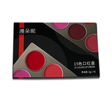 Maxbell Maxbell 15 Colors Lipstick Cosmetic Palette for Girls Salon Artist Beginners