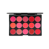 Maxbell Maxbell 15 Colors Lipstick Cosmetic Palette for Girls Salon Artist Beginners