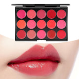 Maxbell Maxbell 15 Colors Lipstick Cosmetic Palette for Girls Salon Artist Beginners