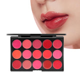 Maxbell Maxbell 15 Colors Lipstick Cosmetic Palette for Girls Salon Artist Beginners