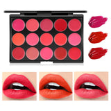 Maxbell Maxbell 15 Colors Lipstick Cosmetic Palette for Girls Salon Artist Beginners