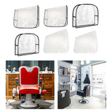 Maxbell 2xChair Back Cover Waterproof Styling Chair for Beauty Center Hairdressing SPA Black Square L