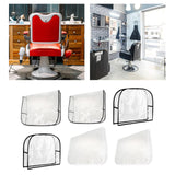Maxbell 2xChair Back Cover Waterproof Styling Chair for Beauty Center Hairdressing SPA Black Square L