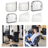Maxbell 2xChair Back Cover Waterproof Styling Chair for Beauty Center Hairdressing SPA Black Square L