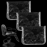 Maxbell 2xChair Back Cover Waterproof Styling Chair for Beauty Center Hairdressing SPA Black Square L