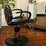 Maxbell 2xChair Back Cover Waterproof Styling Chair for Beauty Center Hairdressing SPA Black Square L