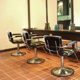 Maxbell 2xChair Back Cover Waterproof Styling Chair for Beauty Center Hairdressing SPA Black Square L